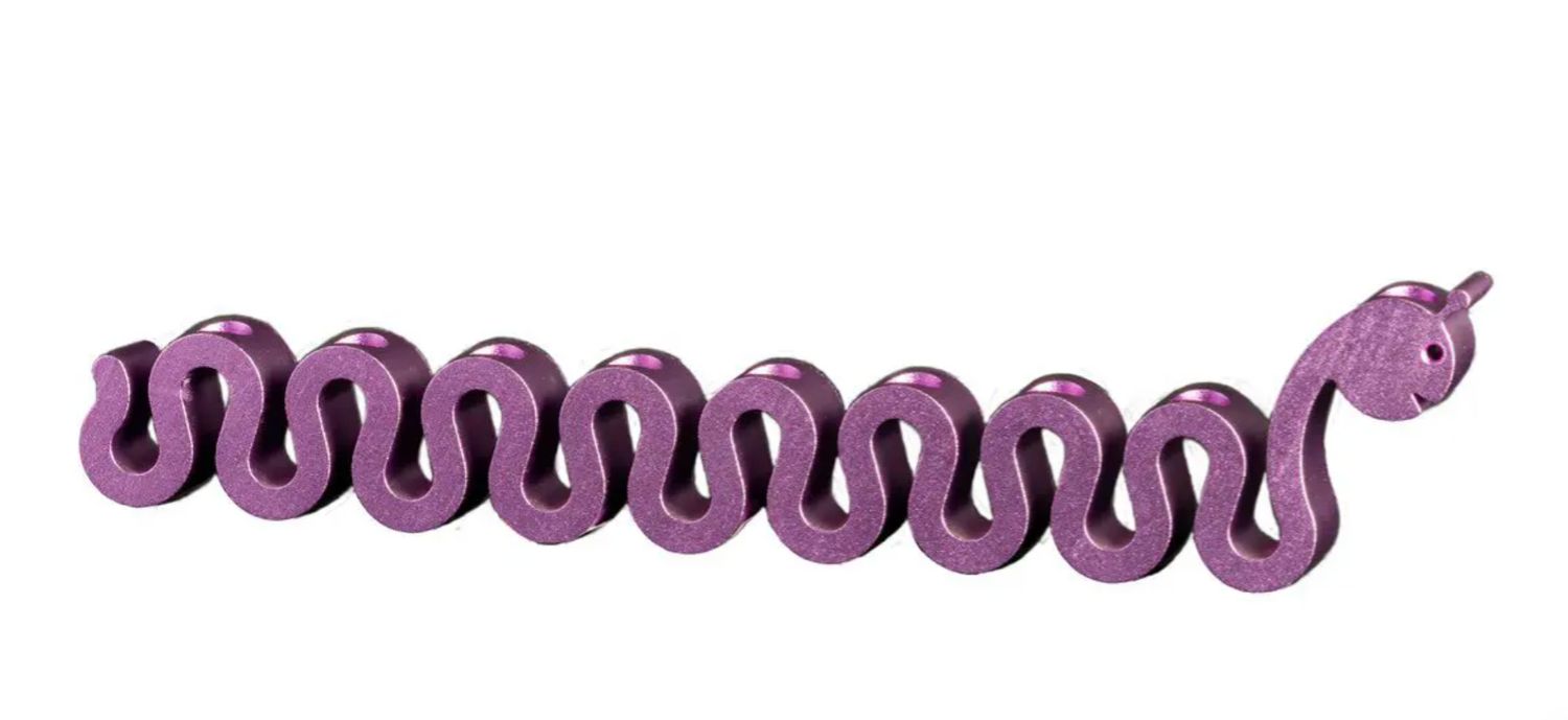 IMJ Aluminum "Loch Ness" Snake Menorah IMJ Aluminum "Loch Ness" Snake Menorah