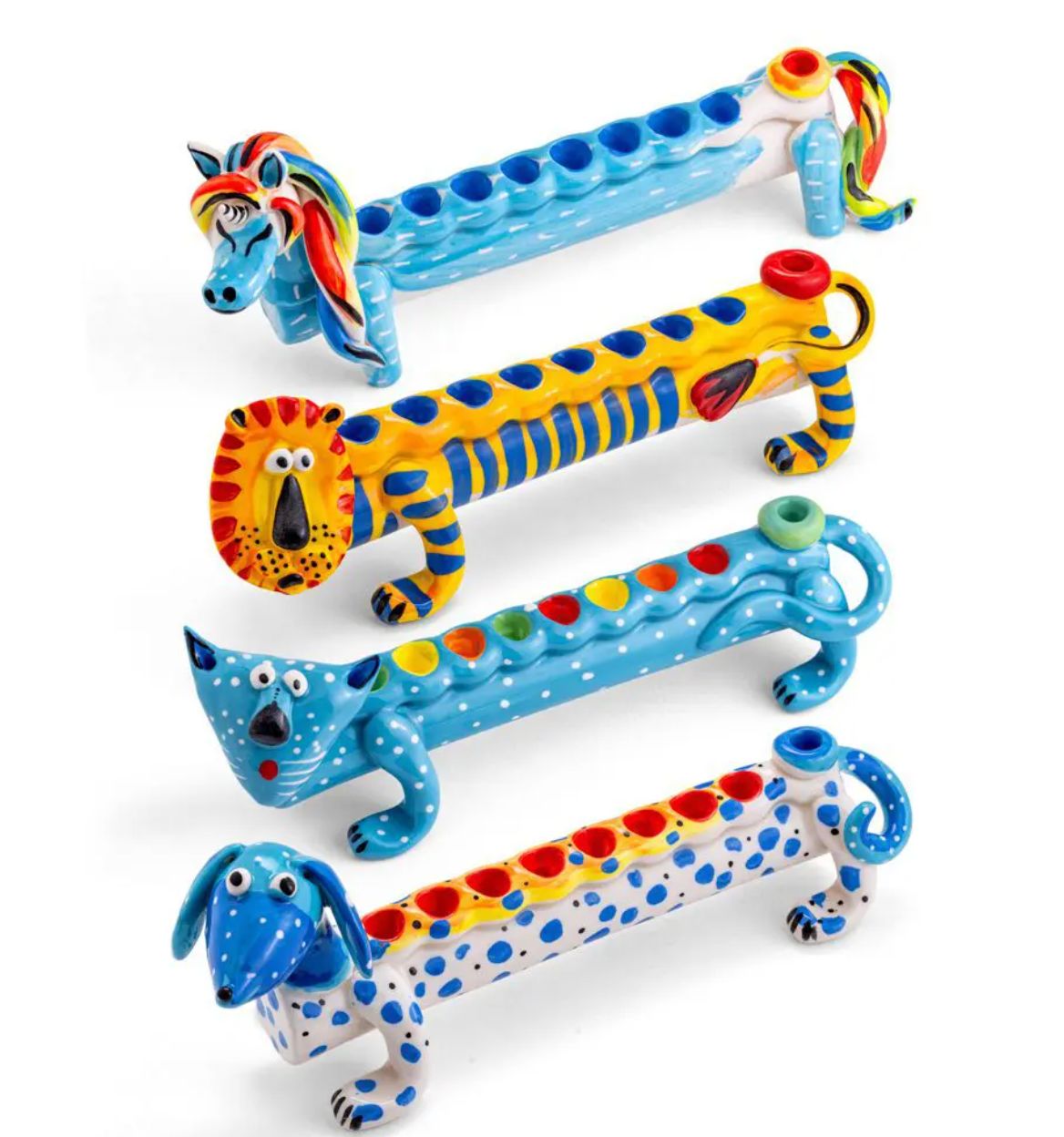 IMJ Handmade Ceramic Animal Menorah IMJ Handmade Ceramic Animal Menorah
