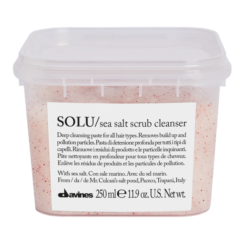 Solu sea salt hair scrub