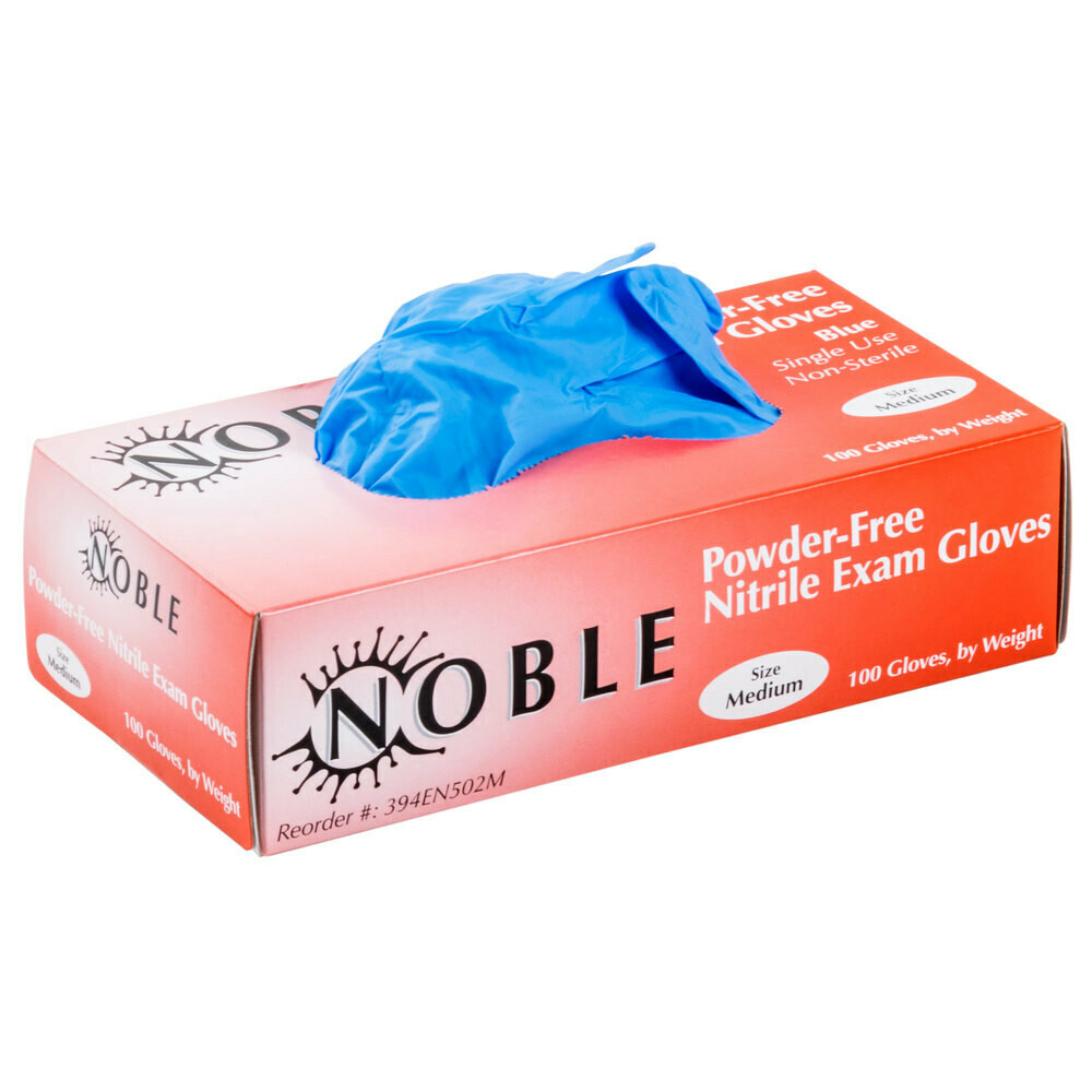 Nitrile 4 Mil Thick Powder Free Exam Gloves (100/box)-Medium