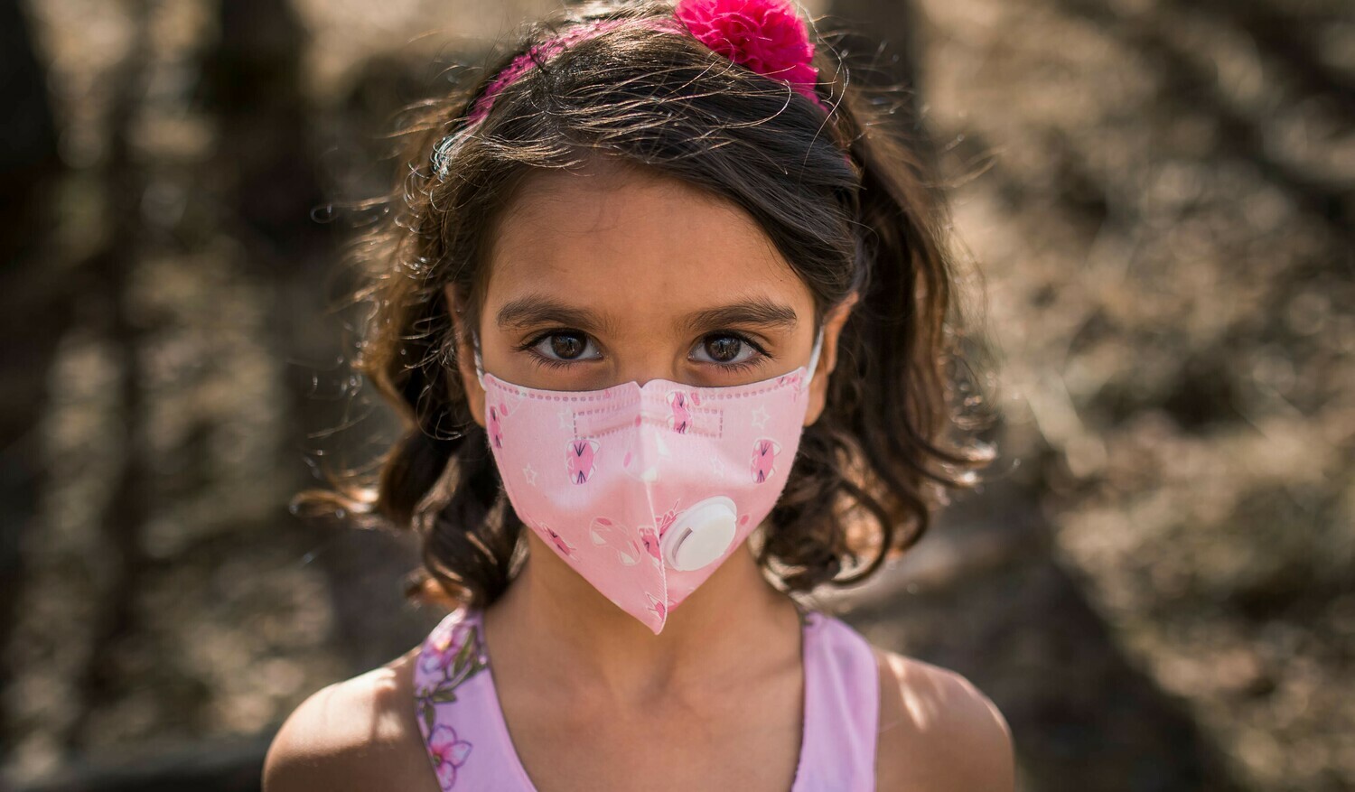 KN95 Kids Face Masks w/ Particulate Respirator PM 2.5 Filter -Pink