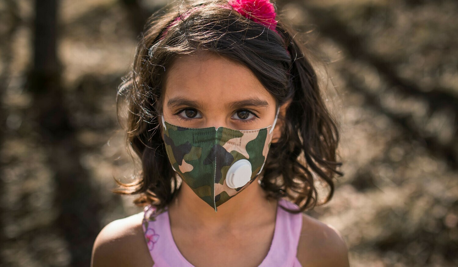 KN95 Kids Face Masks w/ Particulate Respirator PM 2.5 Filter -Camo