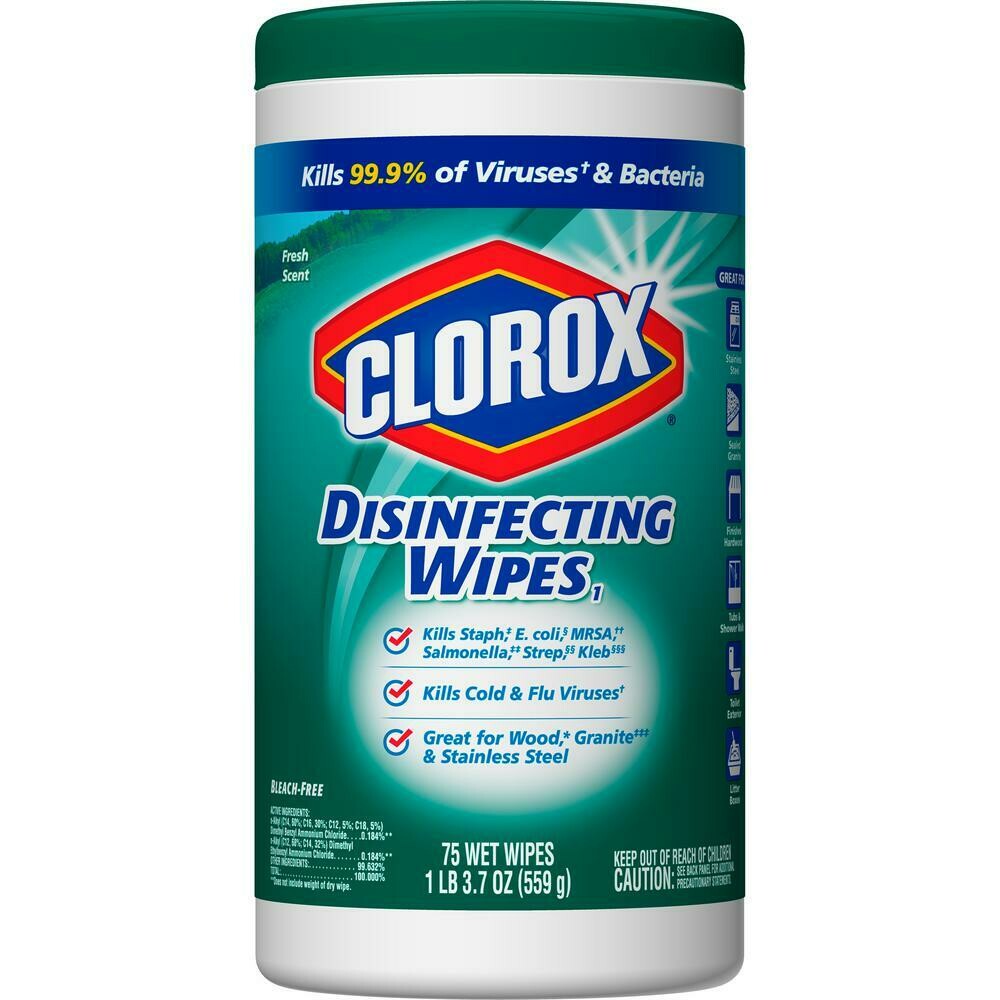 Clorox Disinfectant Wipes 75 Count- Limit 1