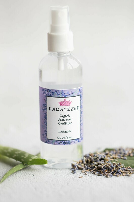 Lavender Organic Aloe Vera Hand Sanitizer | 100ml/3.4oz