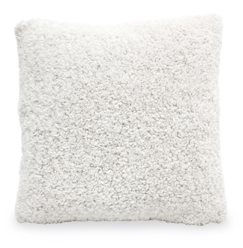 Coussin doudou blanc