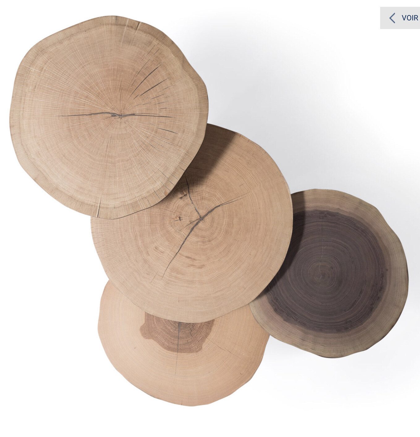 Table Basse Empreinte Noyer
