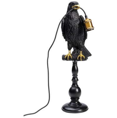 Lampe corbeau noir