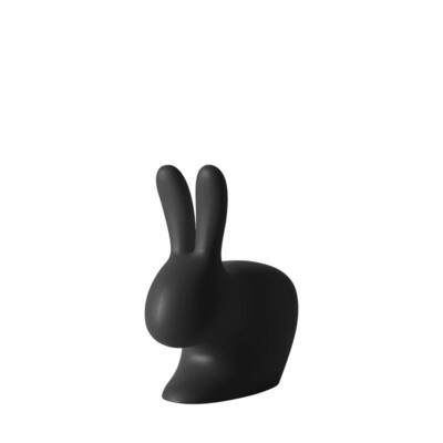 Rabbit chair baby black QEEBOO