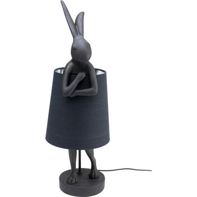 Lampe Rabbit noire 68cm