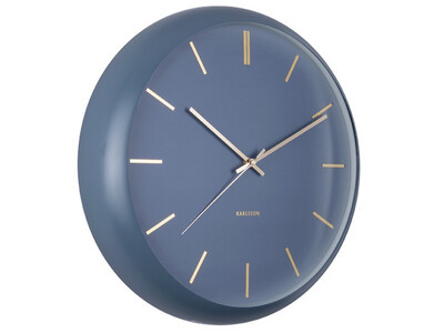 Horloge globe bleue