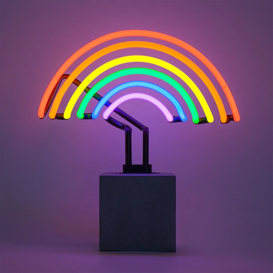 Néon base en béton RAINBOW