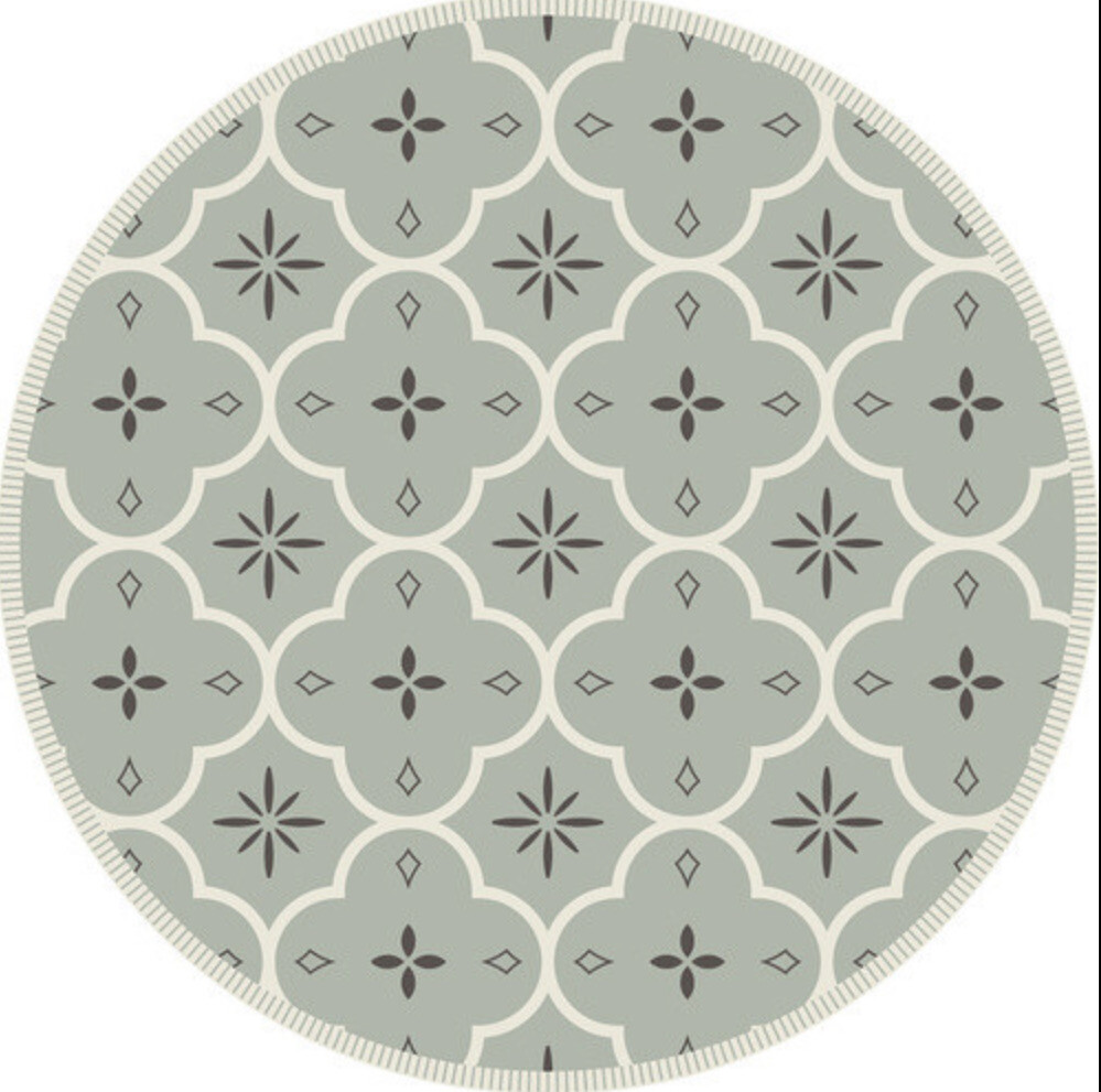 Tapis rond vinyle