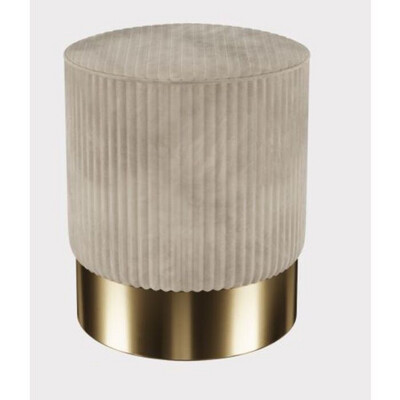 Tabouret pouf velours