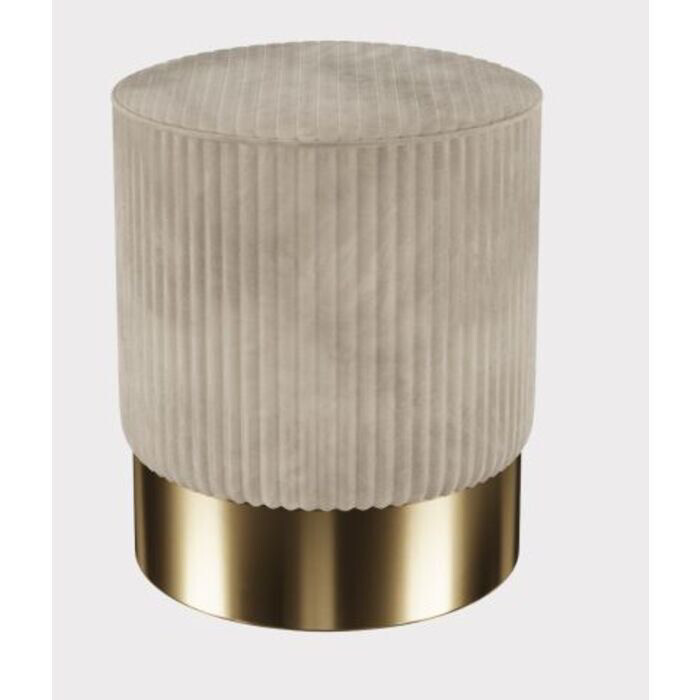 Tabouret pouf velours