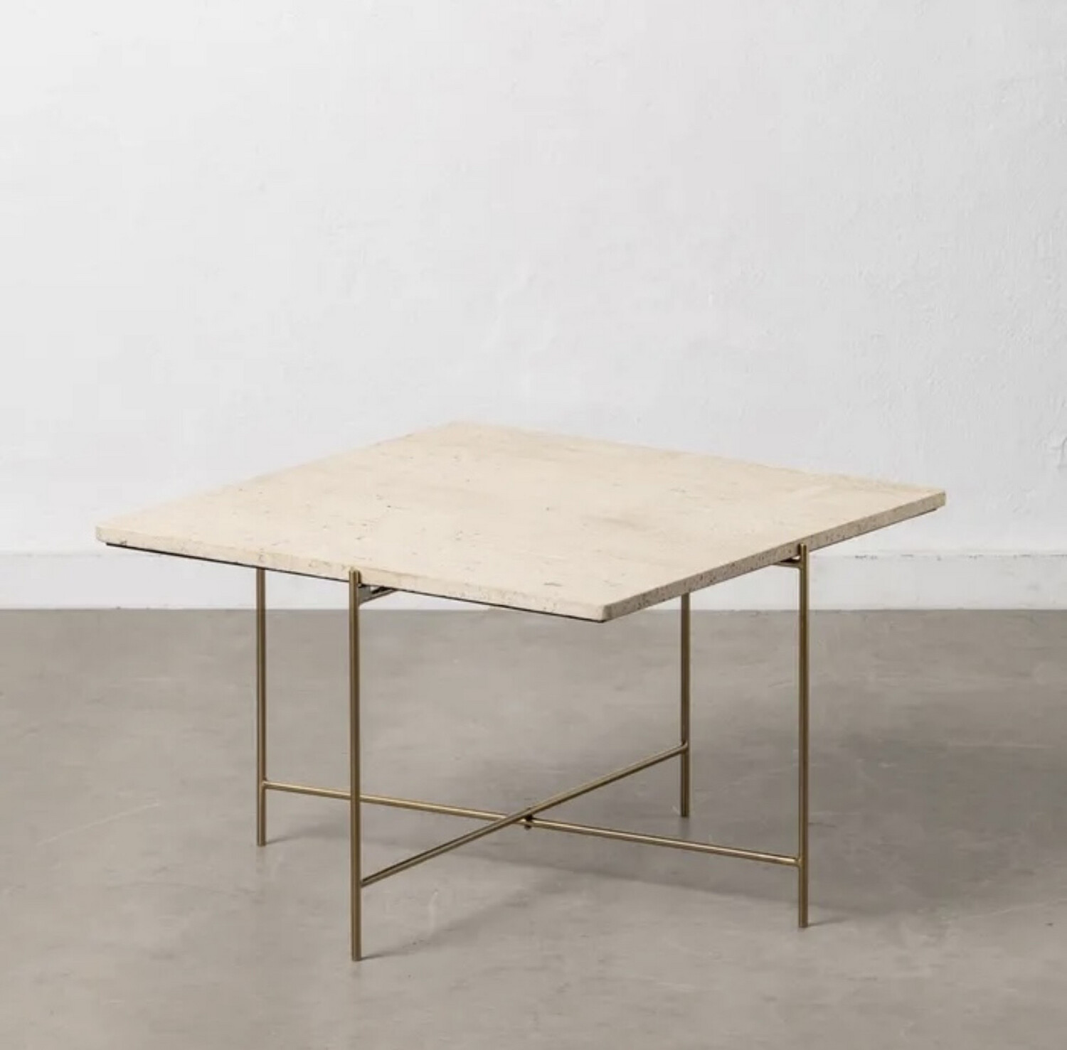 Table basse marbre crème