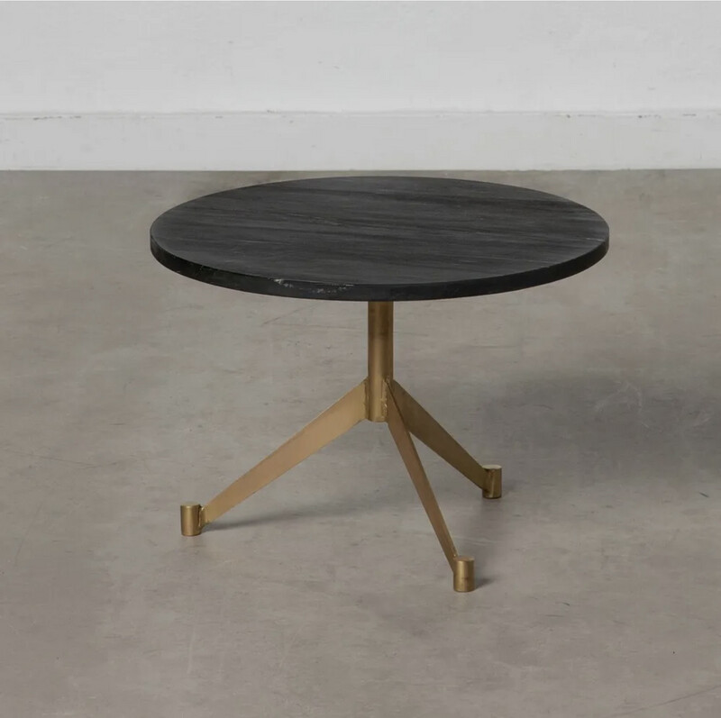 Table basse marbre noir