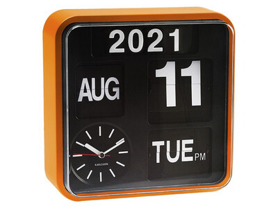 Horloge Flip orange