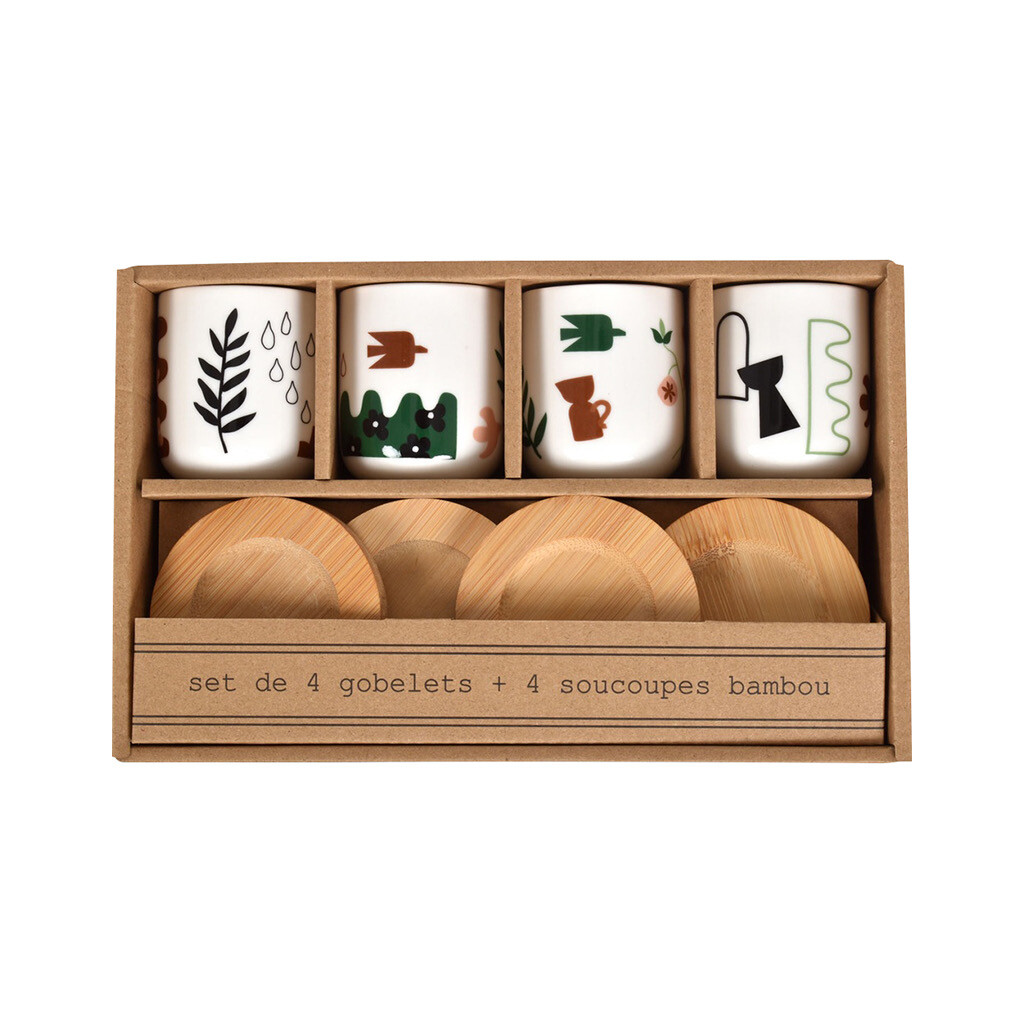 Coffret 4 tasses