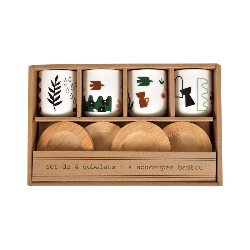 Coffret 4 tasses