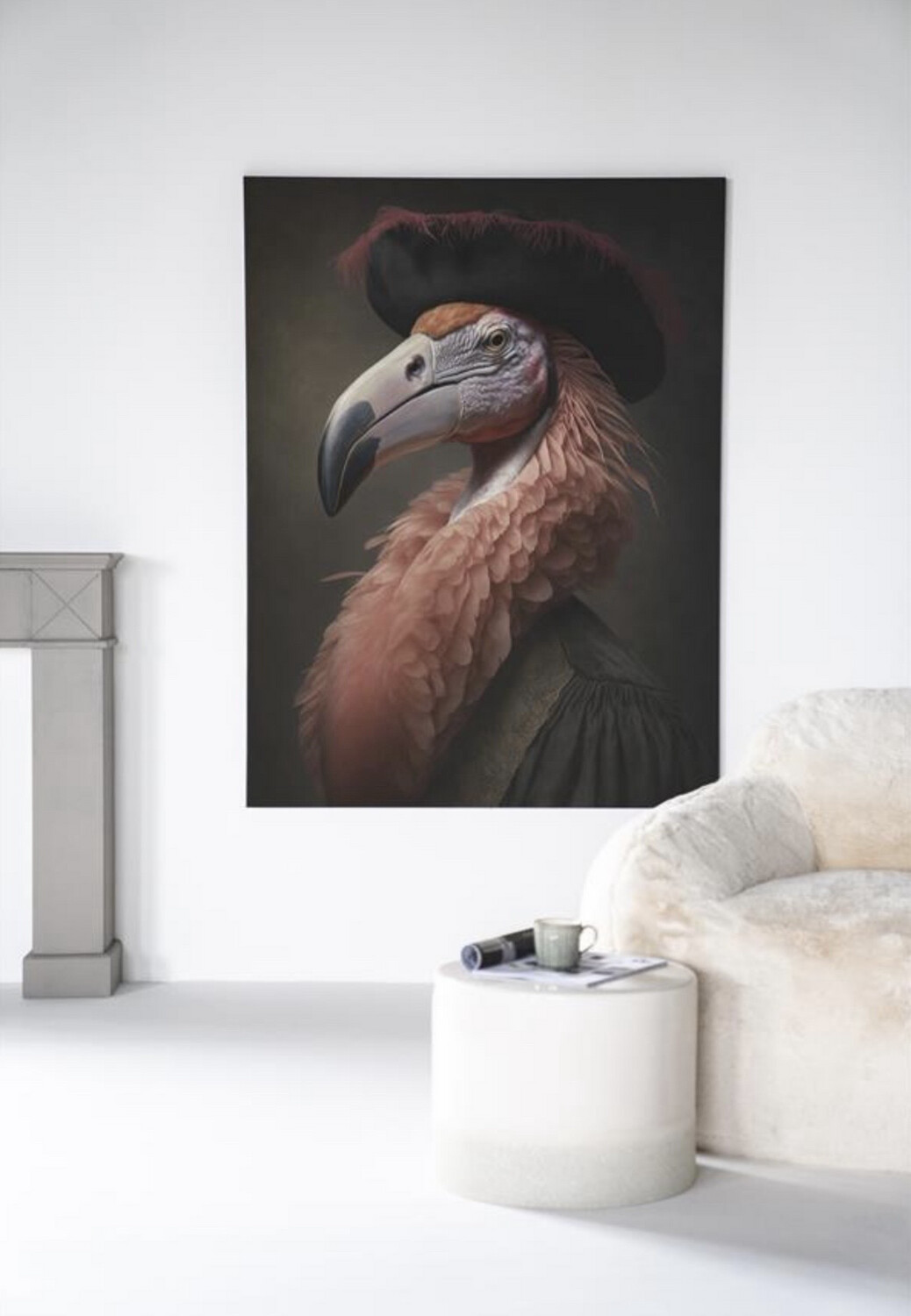 Tableau flamant rose