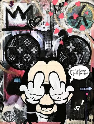 Tableau Less Hate - alu dibond