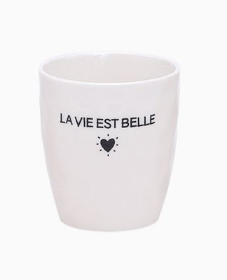 Gobelet message la vie est belle