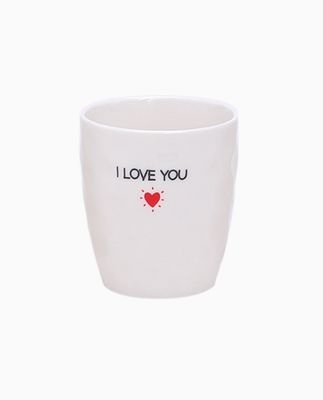 Gobelet message I love you D7,3 H8,2cm