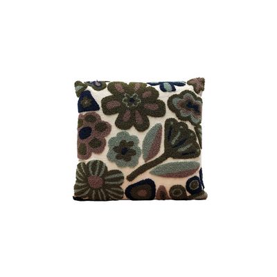 Coussin Influence fleur bleu 40x40cm