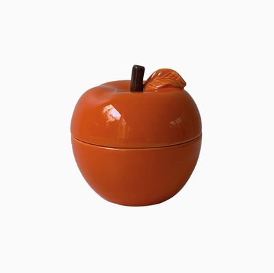 Bougie pom' glow orange salvia D9,8 H10,2cm