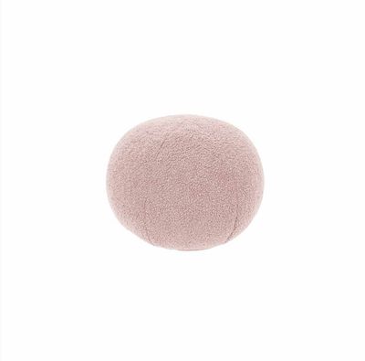 Coussin rond Teddy Ophélia poudré 30X30cm