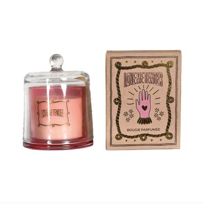Bougie cloche Americana pm Love me tender D10,5 H13,5cm