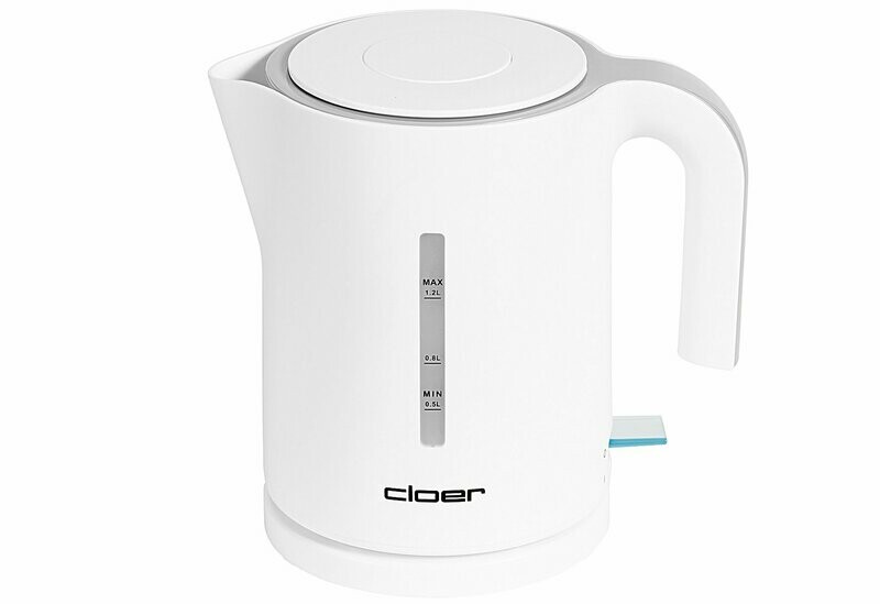 CLOER Wasserkocher 1,2l weiß/schwarz CLOER Wasserkocher 1,2l weiß/schwarz