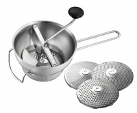 Passiergerät FLOTTE LOTTE® inkl. 3 Lochscheiben (1 mm, 3 mm und 5 mm) Passiergerät FLOTTE LOTTE® inkl. 3 Lochscheiben (1 mm, 3 mm und 5 mm)