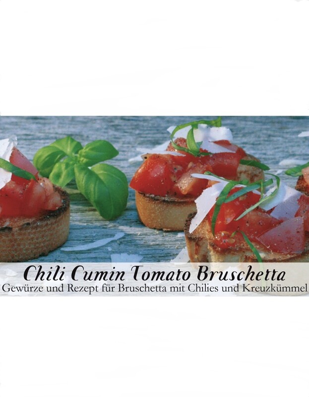 Chilli Cumin Tomato Bruschetta-Gewürzkasten Chilli Cumin Tomato Bruschetta-Gewürzkasten