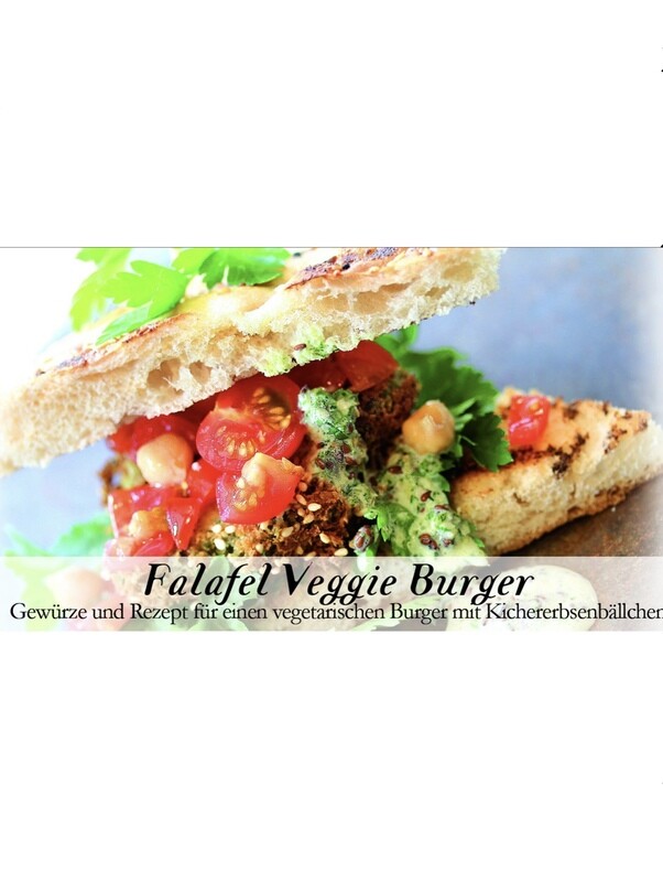 Falafel Veggie Burger-Gewürzkasten (vegetarisch) Falafel Veggie Burger-Gewürzkasten (vegetarisch)