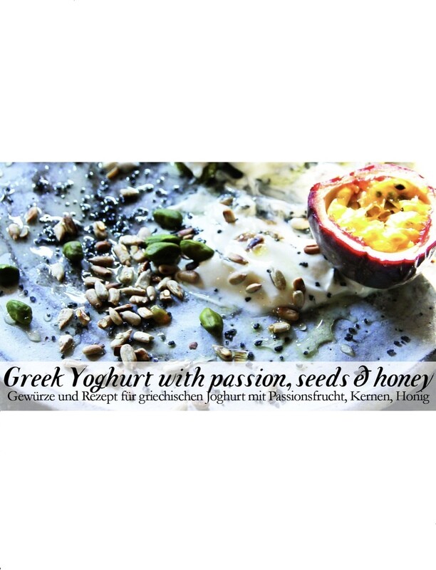 Greek Yoghurt with passion, seeds & honey-Gewürzkasten Greek Yoghurt with passion, seeds & honey-Gewürzkasten