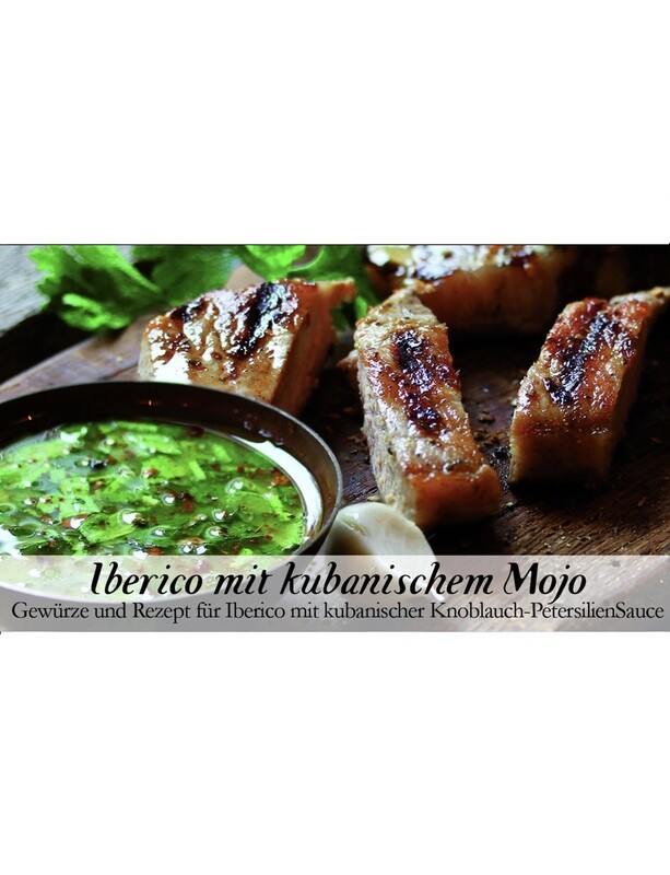 Iberico mit kubanischem Mojo-Gewürzkasten Iberico mit kubanischem Mojo-Gewürzkasten