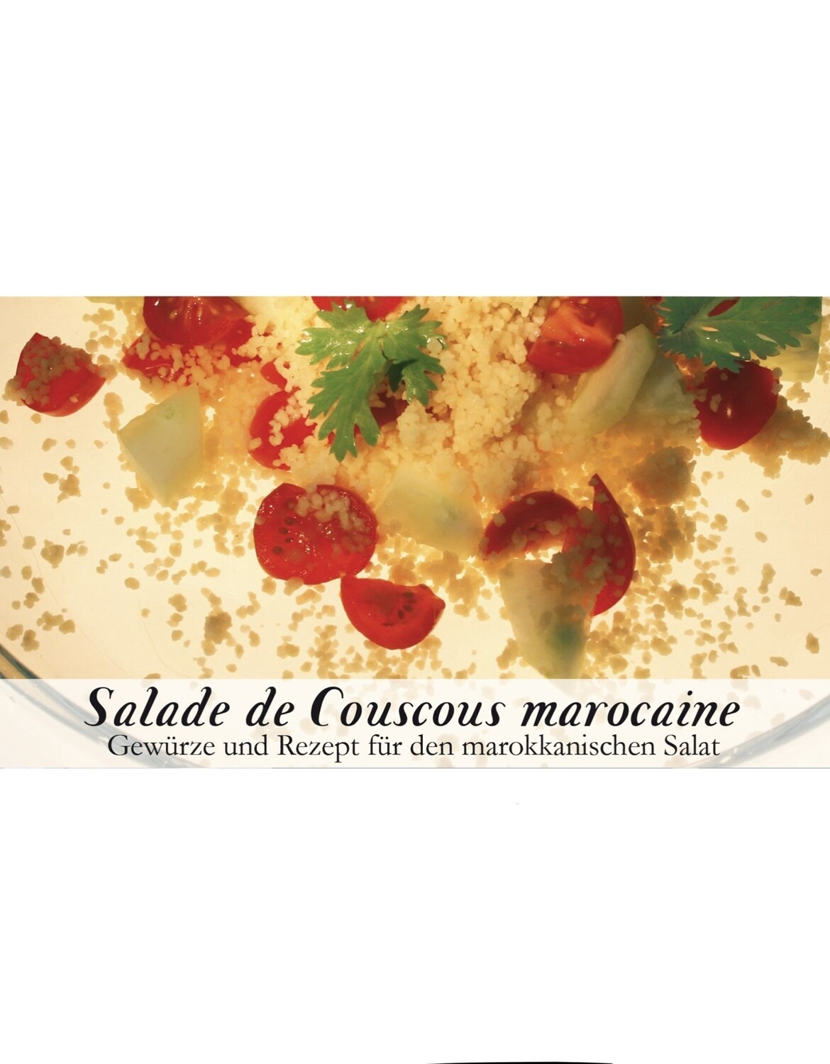 Salade de Couscous marocaine-Gewürzkasten (vegetarisch)