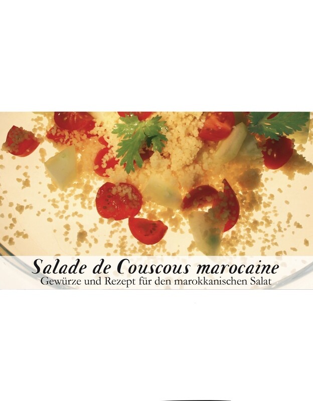 Salade de Couscous marocaine-Gewürzkasten (vegetarisch) Salade de Couscous marocaine-Gewürzkasten (vegetarisch)