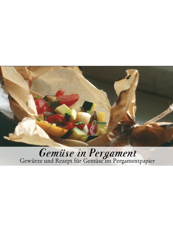 Gemüse in Pergament-Gewürzkasten (vegetarisch) Gemüse in Pergament-Gewürzkasten (vegetarisch)