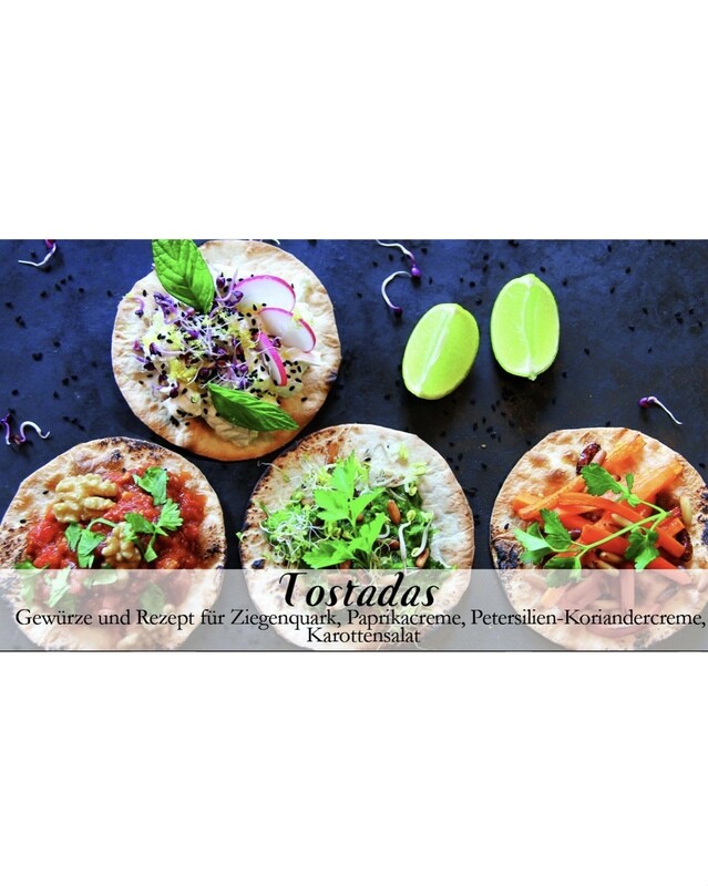 Tostadas-Gewürzkasten (vegetarisch) Tostadas-Gewürzkasten (vegetarisch)