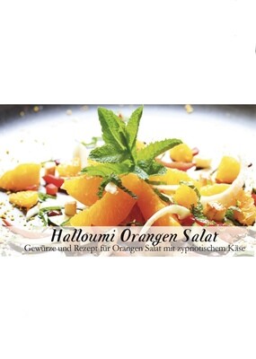 Halloumi Orangen Salat-Gewürzkasten (vegetarisch)