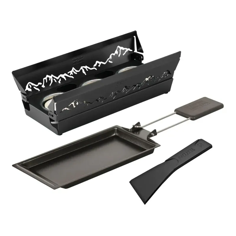 Kuhn Rikon Raclette Set Mini Alpenglühen schwarz Kuhn Rikon Raclette Set Mini Alpenglühen schwarz