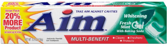 Aim Toothpaste 2.5oz Fresh Mint Gel