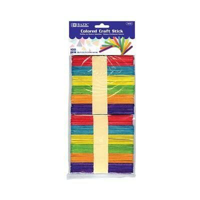 Colored Craft Stick 100 count