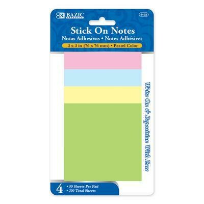 Colored Stick On Notes