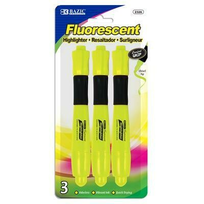 Yellow Fluorescent Highlighter with Cushion
