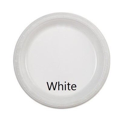Plastic Plate 9" (Assorted Colors)