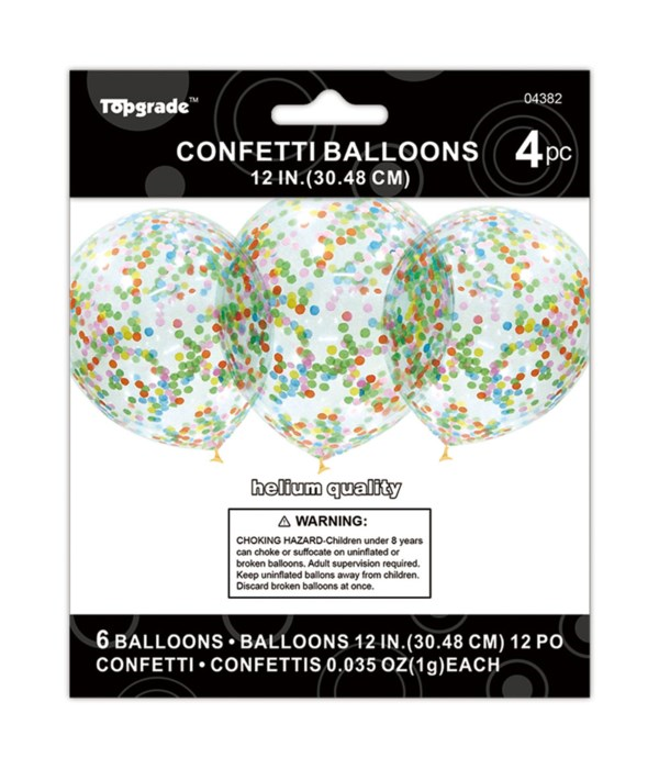 Multicolored Confetti Latex Balloon