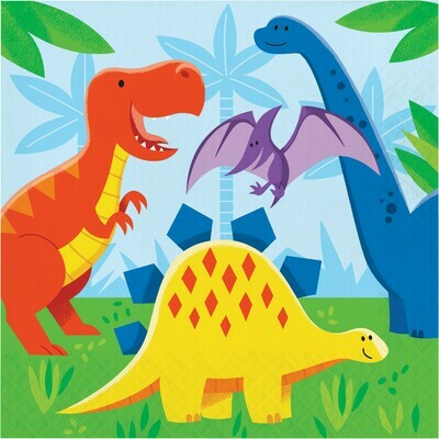 Lunch Paper Napkin: Dinosaur Friends